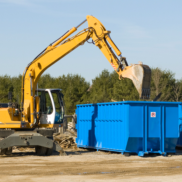 can i choose the location where the residential dumpster will be placed in McIntire